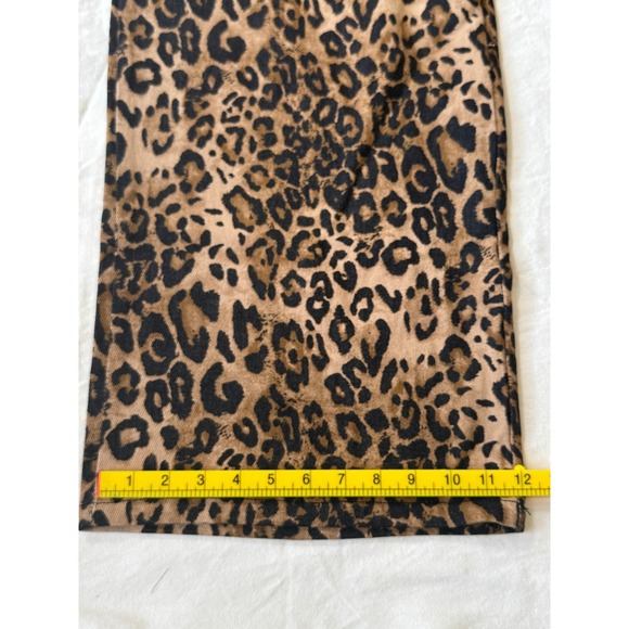 Cider Leopard Print Wide Leg Pants Women's XL 100% Cotton NWT Fun Trendy Neutral - Picture 11 of 12
